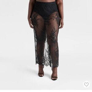 H&M Black Sheer Lace Pants
